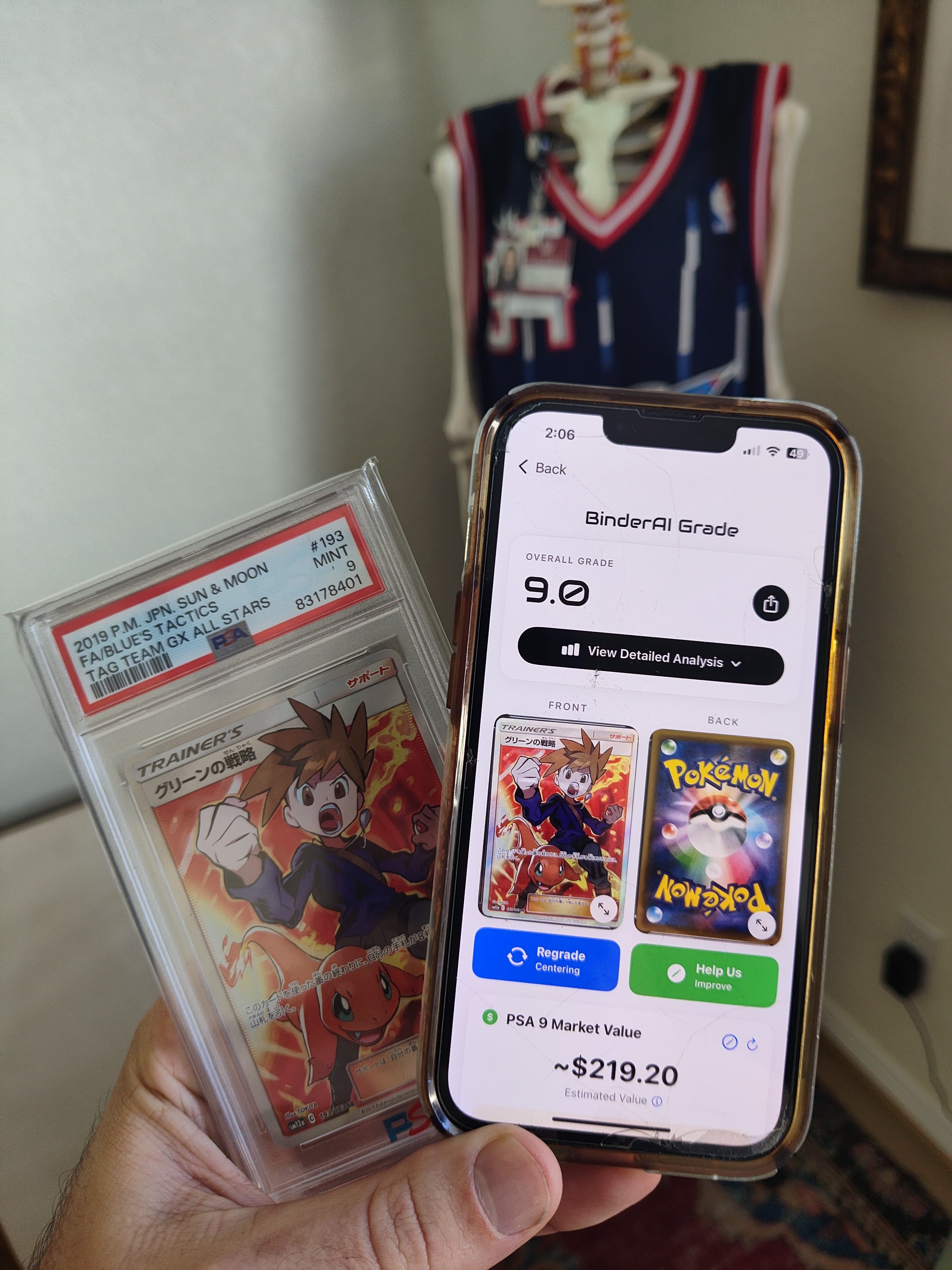 Pokemon Tag Team GX All Stars PSA 9 - BinderAI Grade 9.0